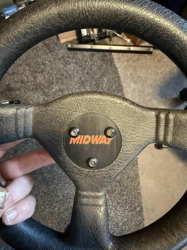 Midway steering wheel emblem For Cruis'n Arcades
