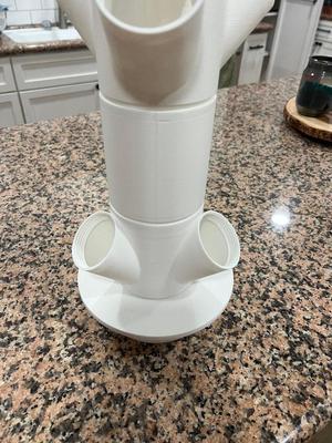 Spacer for modular hydroponic tower works with smysnk design only