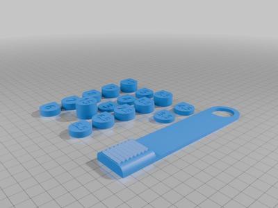 RC Height gauges/ shims set with holder