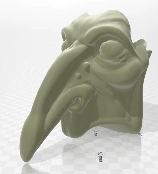 Big-nose face Halloween Candy bucket