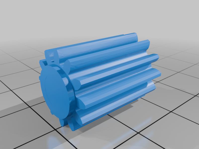 Extended shaft gear for actuator 
