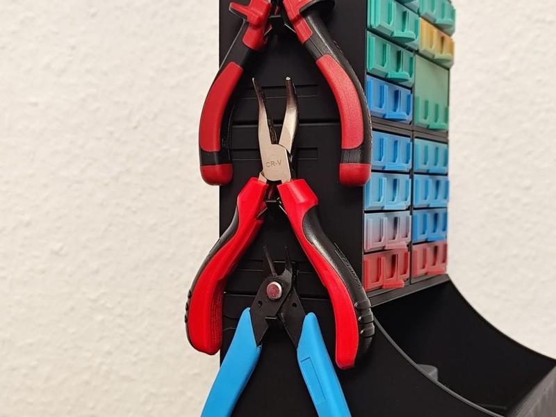 Tool Holder for Various Size Stackable Resistor Storage Box