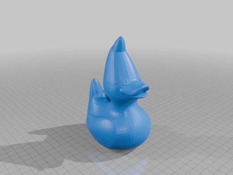 Smurf as duck