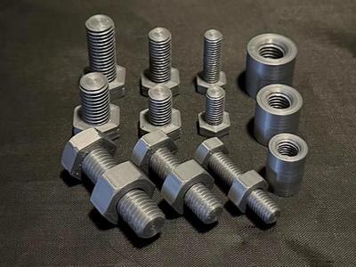 M8 M10 M12  HEX HEAD BOLTS + NUTS +THREAD INSERTS