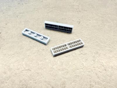 Brick - 1x4 flat with solar panel