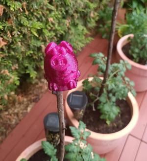 Garden Cute Piggy Plant Stake Topper Cap