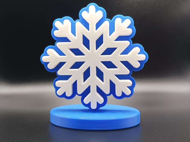 Snowflake Decoration With Stand