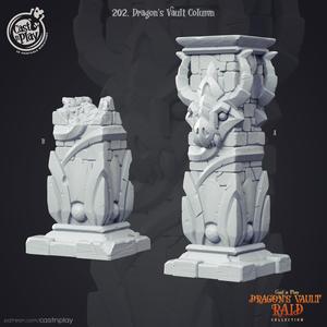 Dragon's Vault Columns (Pre-Supported)