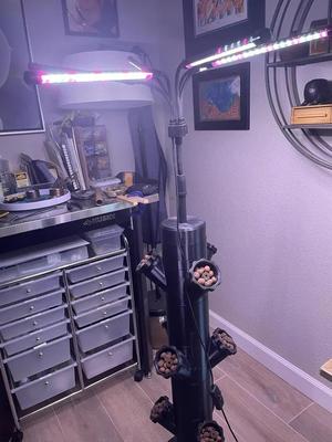 Fixed Light mount Top for Modular Hydroponic Tower