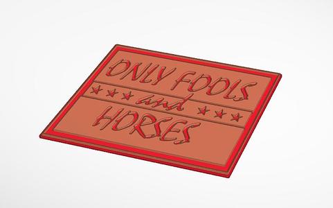 only fools and horses wall sign 
