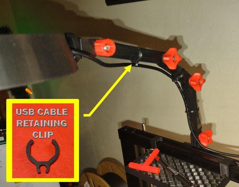 Mounting System USB Cable Retaining Clip