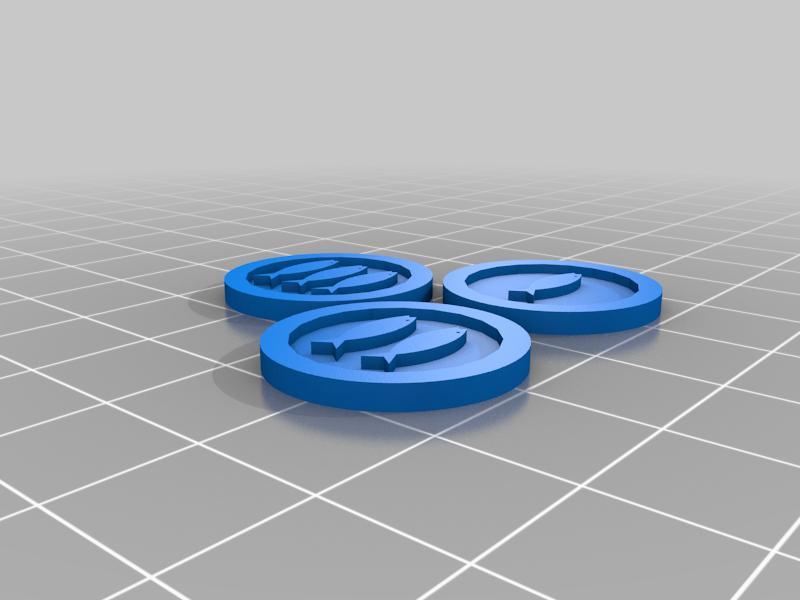 Catan Barbarians Expansion Fish Tokens