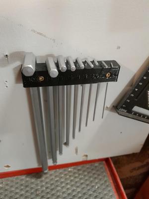Allen Key Holder - flat wall mount