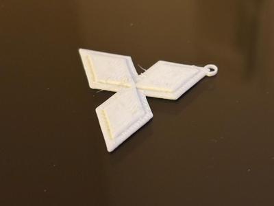 Mitsubishi logo keychain