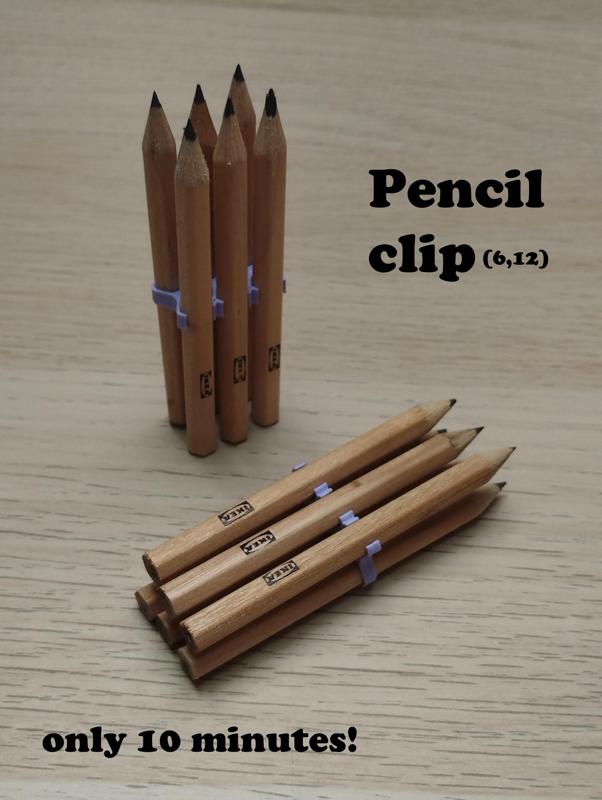 Pencil clip-in organizer (Round added!)