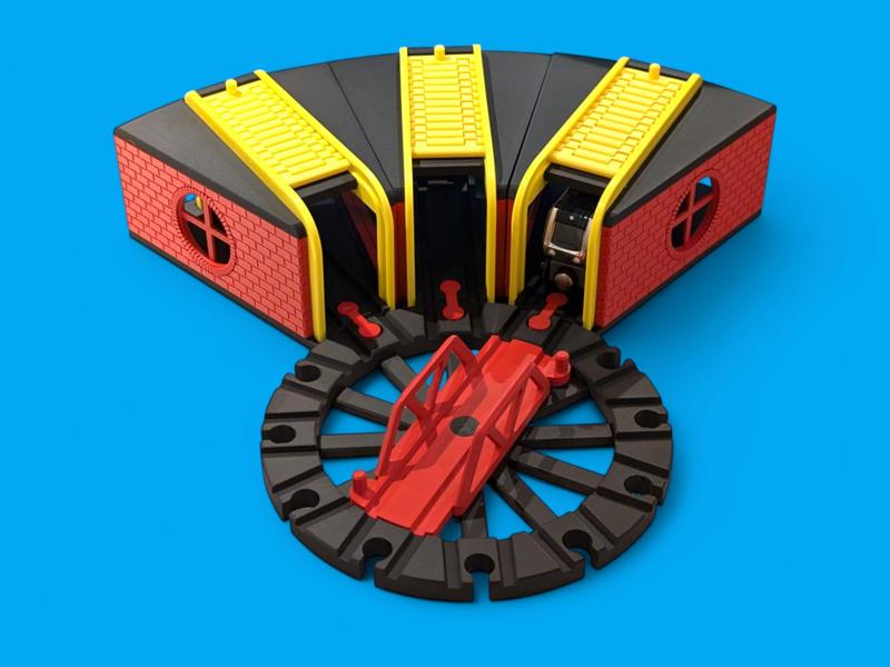 Customizable Brio / Ikea compatible roundhouse