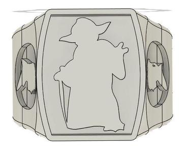 Ring Star Wars Joda Han Solo Leia