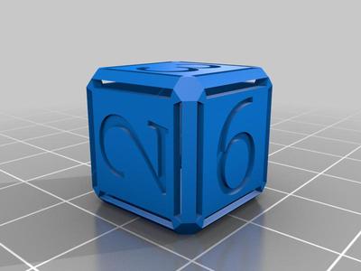 Hollow d6 dice