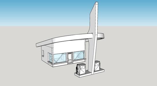 Station service - gas station HO