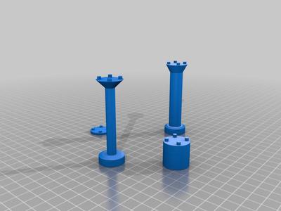 American Plastic Bricks Columns.