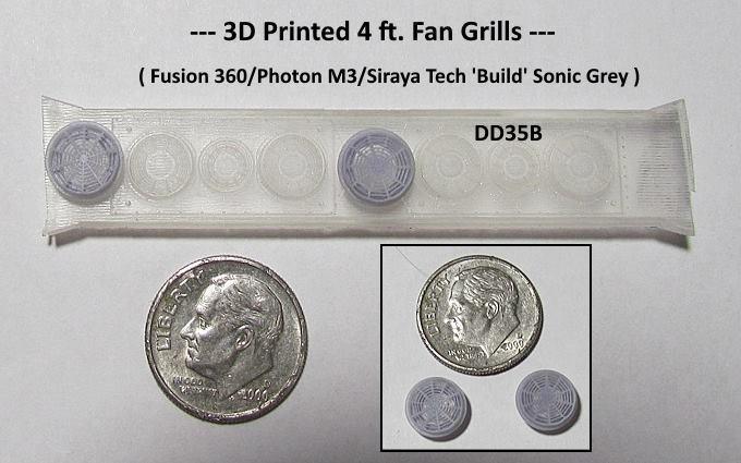 4 Foot Grills for fans on the top of a loco..