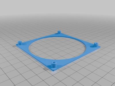 base for 80mm fan and anti-vibration layer