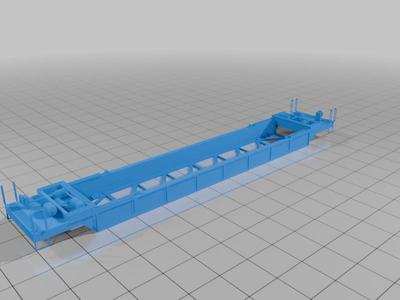 modded N scale Well car single