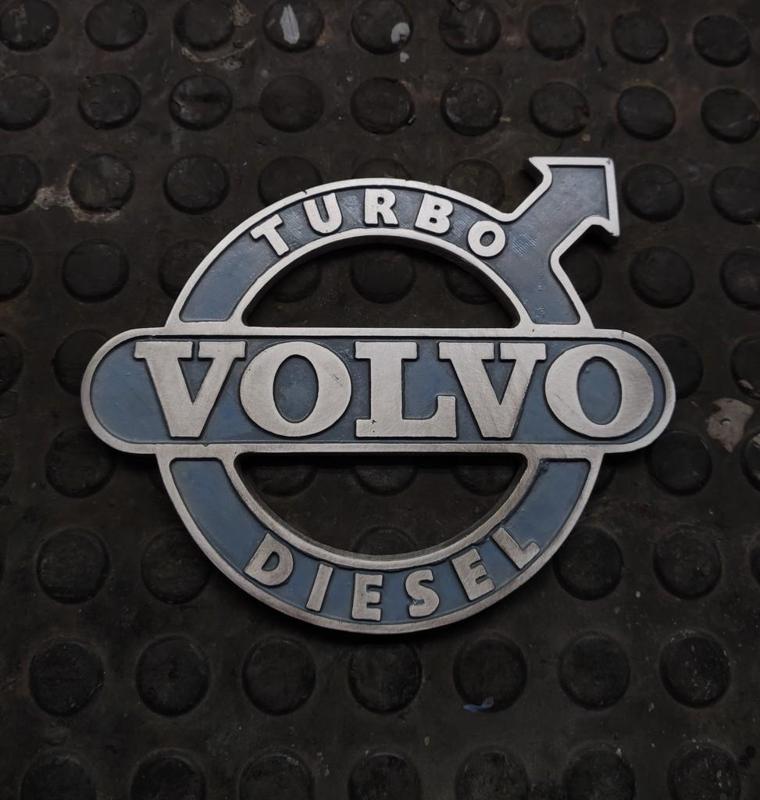 Volvo turbo diesel badge - mold