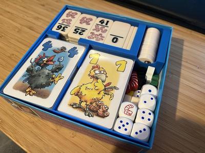 Heckmeck am Karteneck and Heckmeck/Pickomino with extrawurm