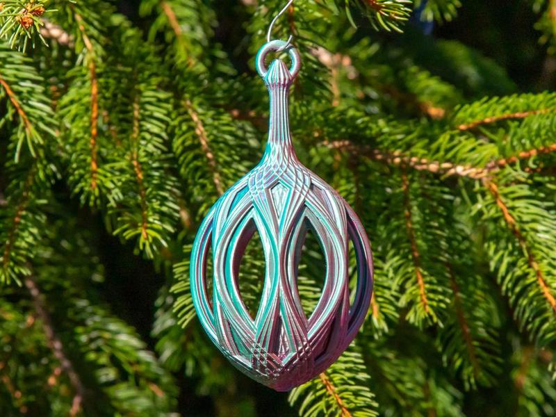 Open Cathedral Christmas Bulb 2024