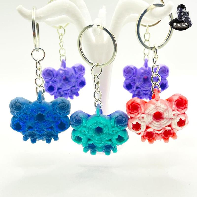 BEAUTIFUL FLOWERS KEYCHAIN
