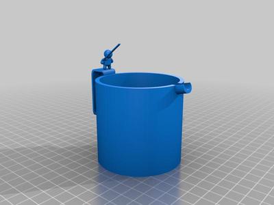 Mug with Tea bag holder on fishing rod