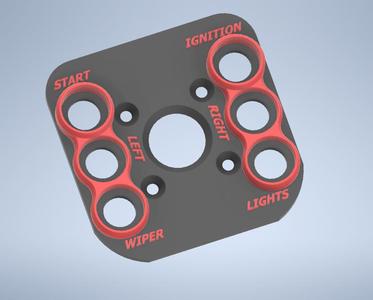 Button Plate for SRT Gearbox V9.0 & V9.1