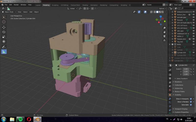 Compatible Belted extruder but not reduction ones 