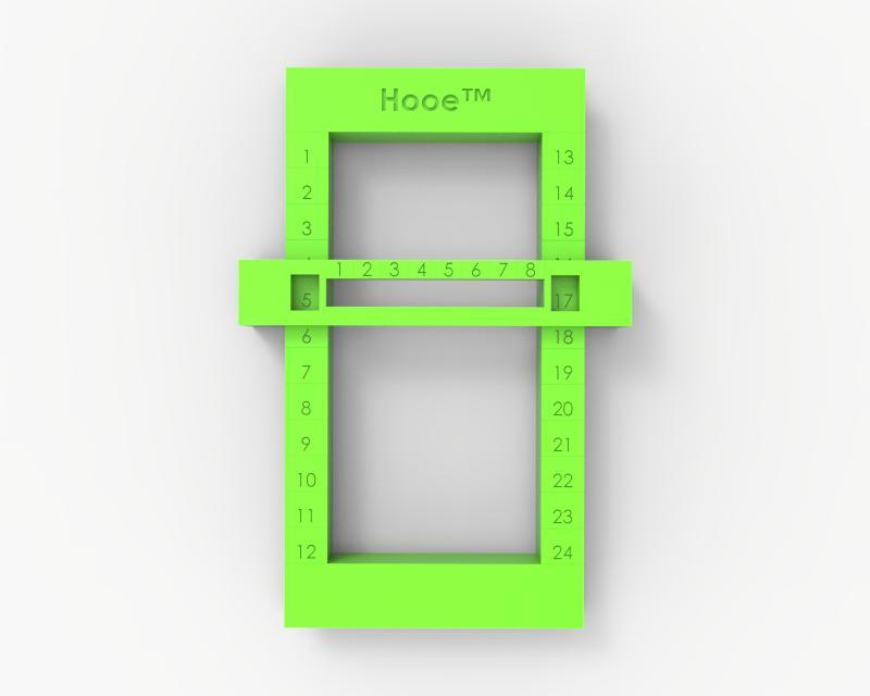 Bitcoin Crypto seed storage 100x50mm plate punch jig slider