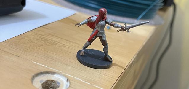 D&D Figurine: Female Human Paladin