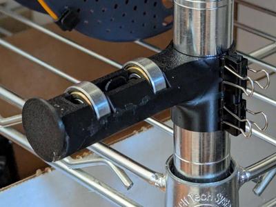 filament spool holder with pole clamp
