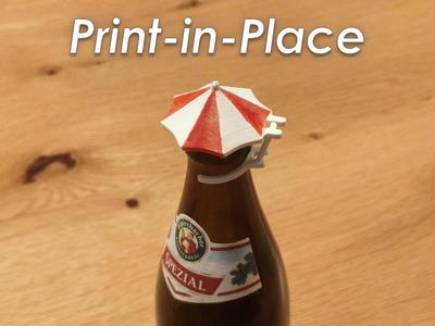 Mini Bottle Umbrella Clip (Print-in-Place)