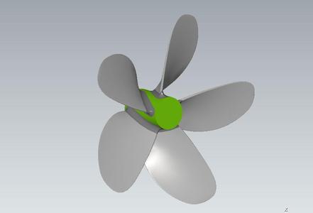B-serie boat propeller 5 blades 01