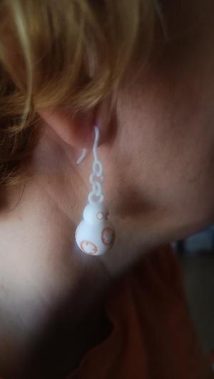 BB-8 Star Wars Droid Earrings remixed