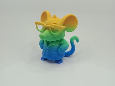 Professor Mouse with Glasses – Figurine for your Shelf