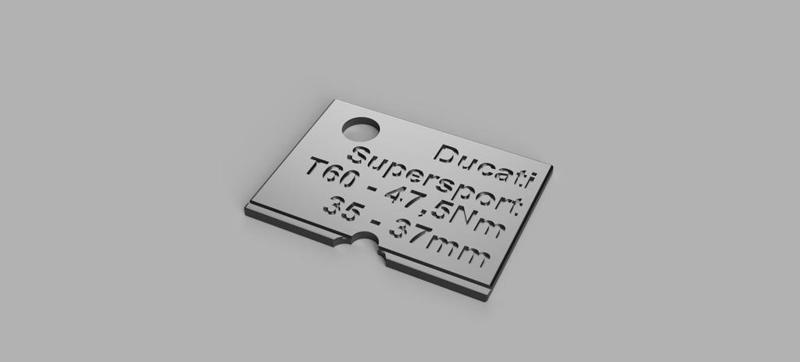 Ducati Supersport Kettendurchhang / Lehre.