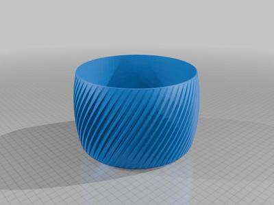 Helical vase