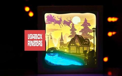 Santa Claus gives gifts V3 lightbox