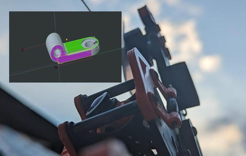 T antenna support (Elrs receiver)