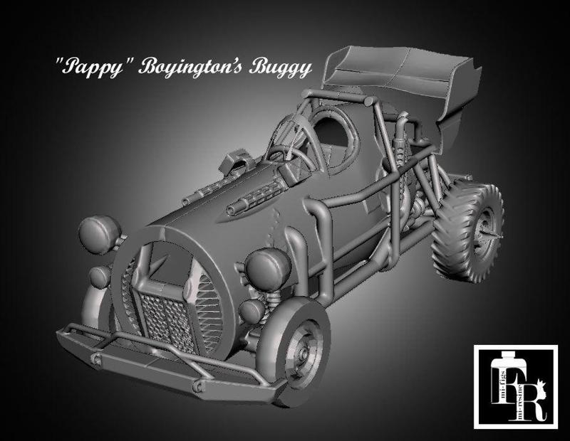 Bitume/Gaslands Buggy "Pappy Boyington" post-apocalyptic