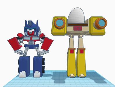 Eggbot Angry birds transformers