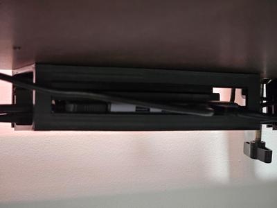 Under-Desk Cable Management & USB Hub Holder
