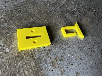 Two-part, Strong, Replaceable Hook