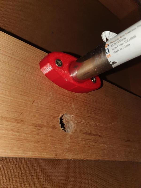 wardrobe pole hanger flange